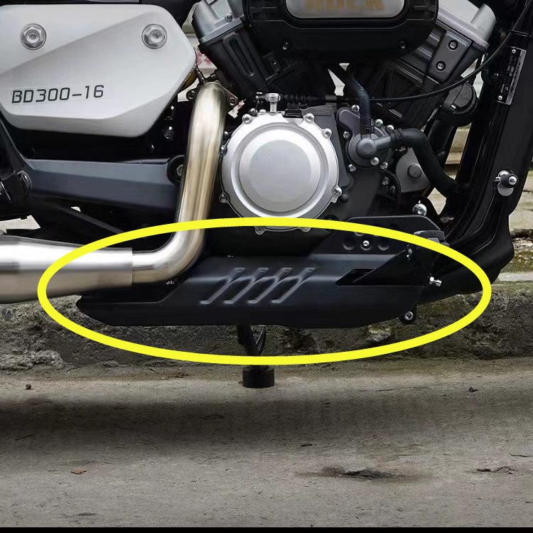 适用于奔达灰石前右脚蹬护板发动机右导流罩BD300-16摩托车装U饰