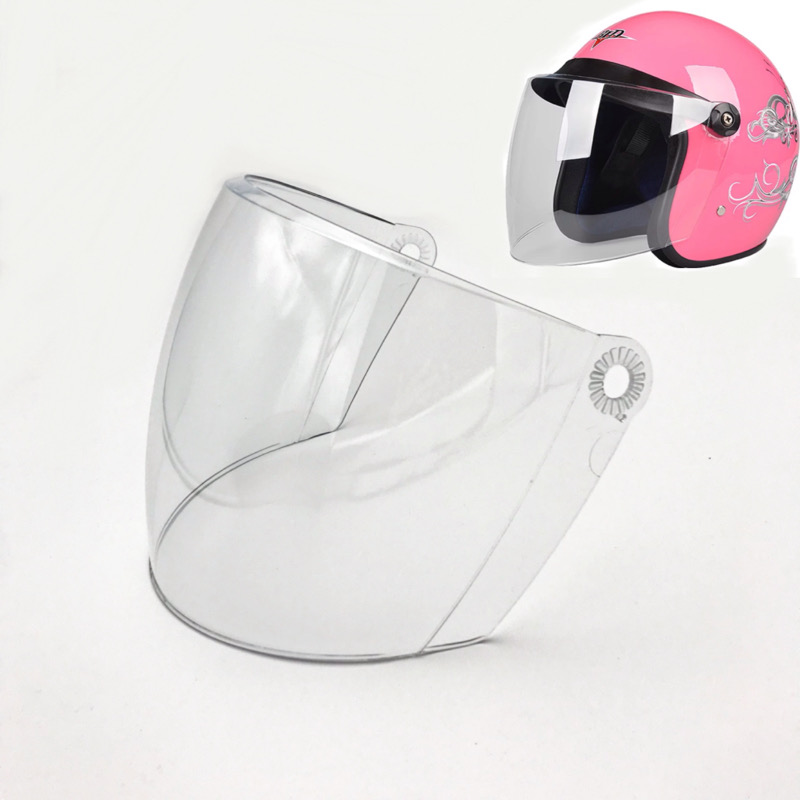 百利得BLD285头盔防雾镜片防晒通用透明电动摩托车前挡风玻璃