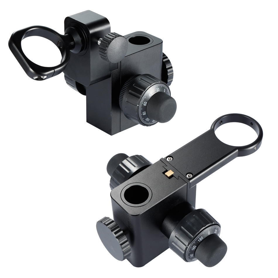 工业显微镜相机镜头工作台 精密粗微调支架50mm 升降调焦托架76mm