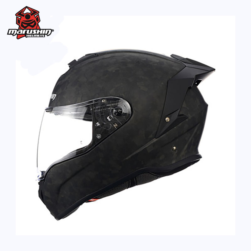马鲁申新款玻璃钢双越野竞技全覆式头盔marushin摩托车机车全盔B7
