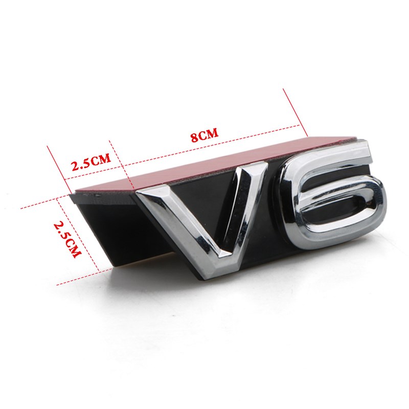 现货速发V6中网标适用于大众途昂V6中网标改装 途昂x E新途锐V6字