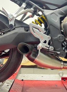 适用于Qjmoto赛800摩托车排气管改装赛800原厂外观全段尾排排气管