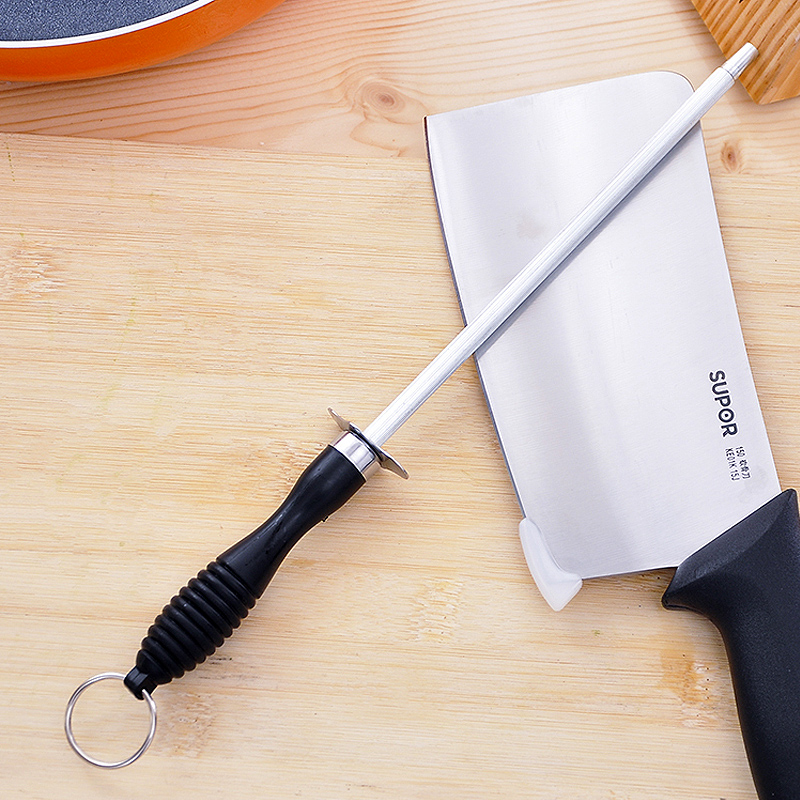 磨菜刀神器家用磨刀石超细剪刀磨刀棍 厨房磨刀器 不锈钢磨刀棒