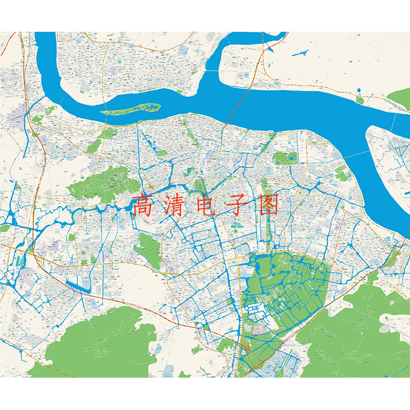 （仅图片）电子版温州市区地图城区道路交通小区楼盘图高清素材