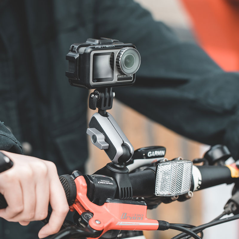 PGYTECH运动相机支架自行车摩托车固定用于大疆GoPro360x3配件