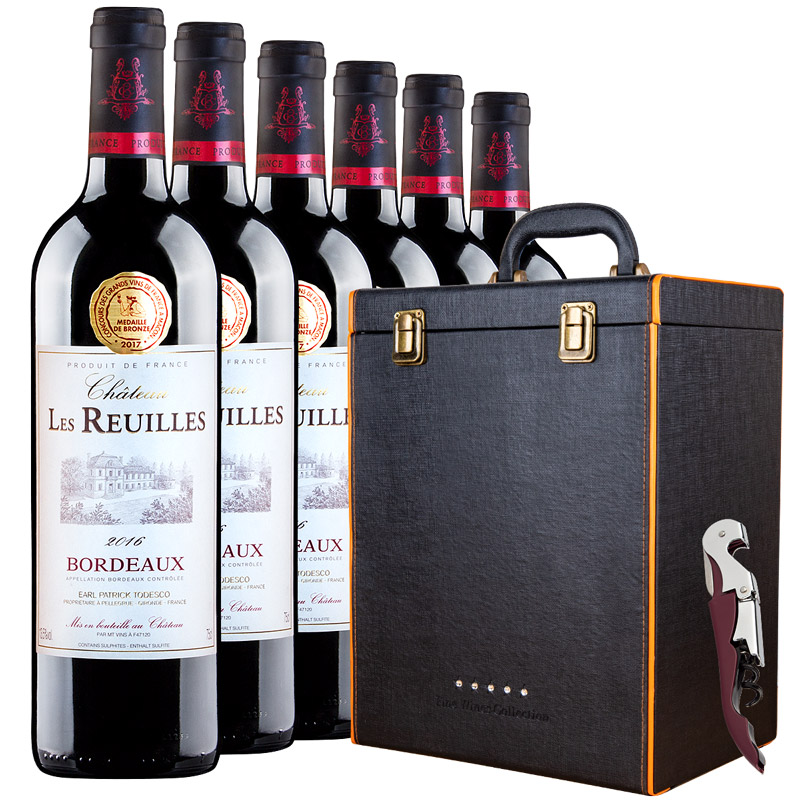 酒庄直供法国原瓶原装进口干红波尔多AOC等级莱乐斯城堡红葡萄酒