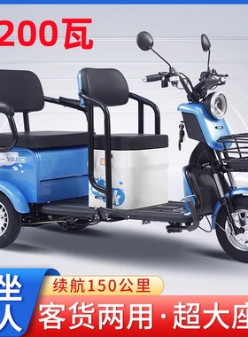 新款小型电动三轮车老年人休闲步接送小孩成人男女残疾人家用