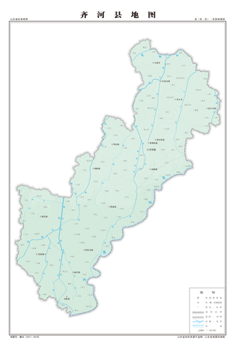 齐河县地图地形地势水系河流行政区划湖泊交通旅游铁路山峰卫星村