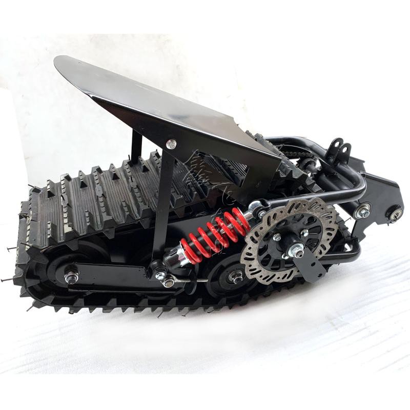 改装雪地车两轮越野摩托车配件 履带轮 雪翘板 橡胶履带 驱动轮