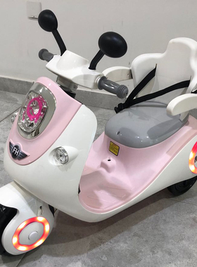 婴幼儿童电动摩托车三轮车大号公主款女宝宝电瓶童车可充电带遥控