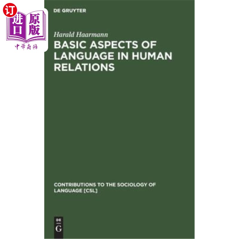 海外直订Basic Aspects of Language in Human Relations 《人际关系中语言的基本方面