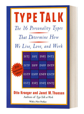 英文原版 Type Talk 类型论 决定我们如何生活 爱和工作的16种性格类型 心理学 Otto Kroeger 英文版 进口英语原版书籍
