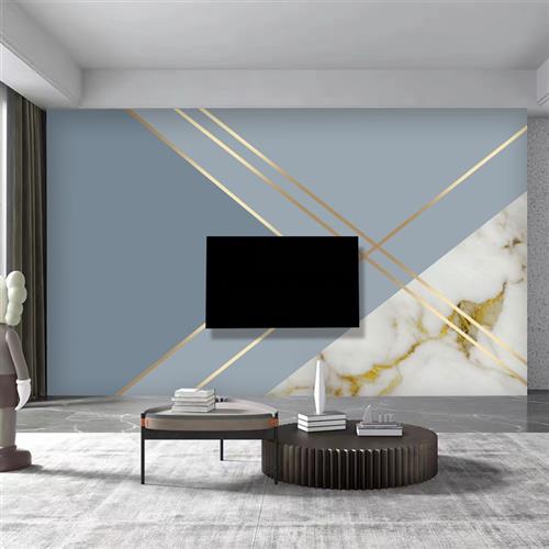 电视背景墙壁布几何图案墙纸客厅风格线条轻奢3d北欧墙布图形壁纸