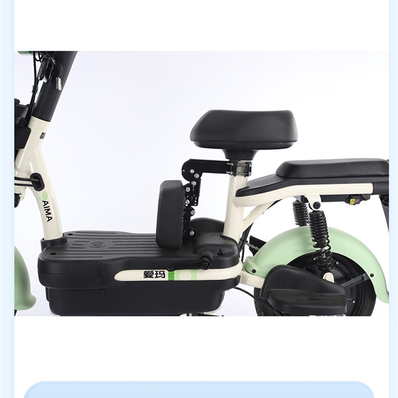 推荐电动车折叠座椅电瓶车踏板摩托单车自行车小孩宝宝可收纳婴儿