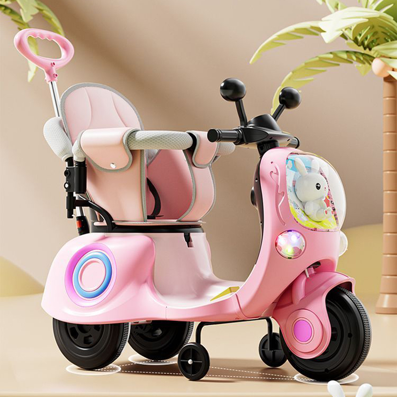 清仓特价婴儿童电动三轮摩托车1-3-6岁男女孩充电推把遥控玩具车5