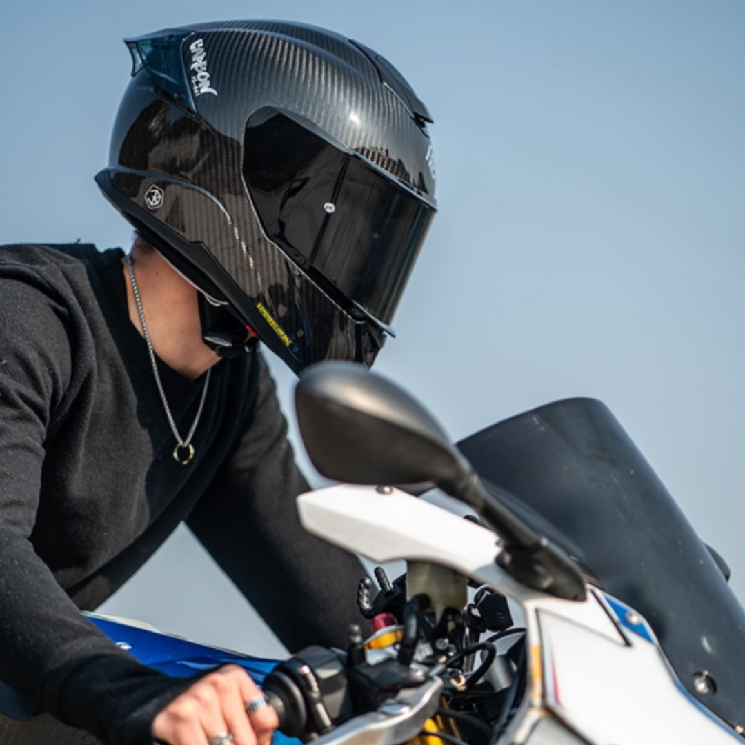 FASEED-861碳纤维全盔摩托车蓝牙头盔男女士机车3C认证四季通用