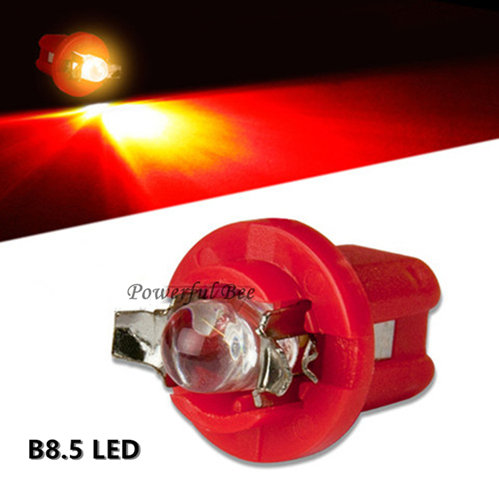 B8.3 B8.5 LED汽车摩托仪表盘灯 白红蓝车内电源信号指示灯