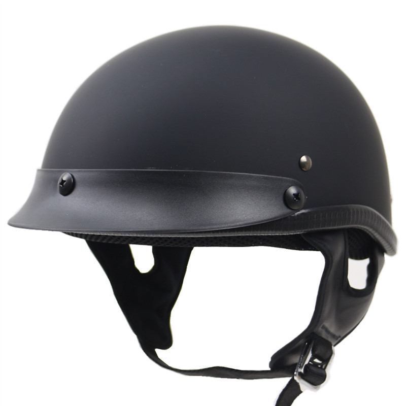 美式重机车哈雷风格头盔DD扣设计摩托车半盔男女通用太子盔