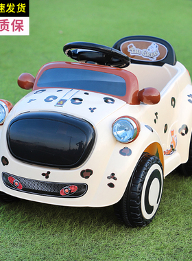 儿童电动摩托车四轮汽车遥控车带音乐1-3岁男女宝宝玩具车可坐人