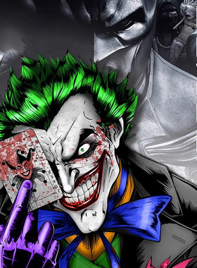 DC漫画小丑Joker车贴装饰电动车摩托车汽车改装饰遮挡划痕车身贴