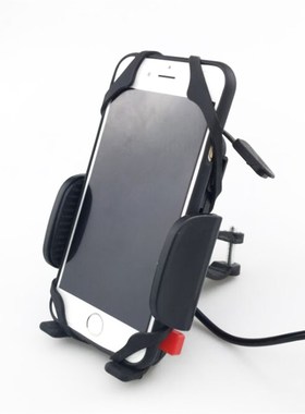 推荐摩托车手机支架可充电带开关USB充电器 防水防震 导航架 骑行