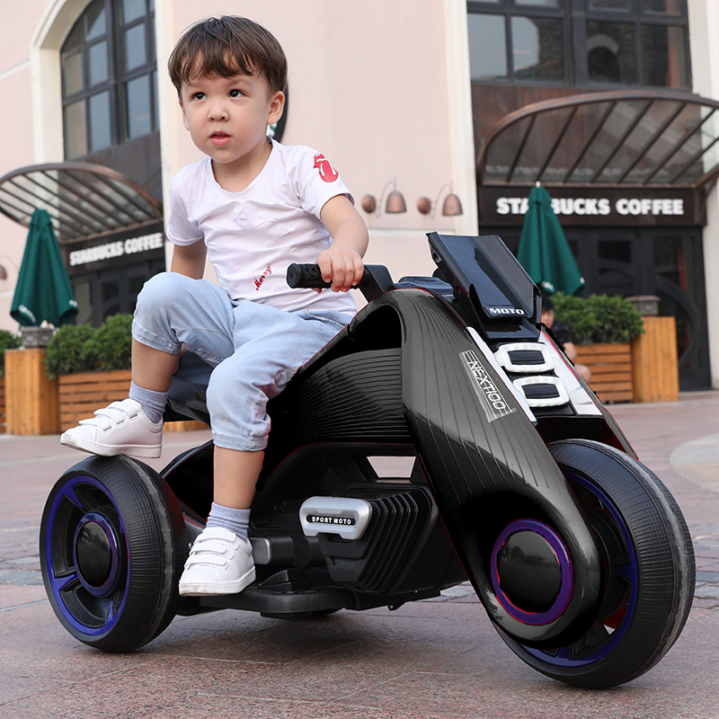 儿童电动摩托车女宝宝三轮车3-6岁小男孩充电瓶车玩具车可坐人