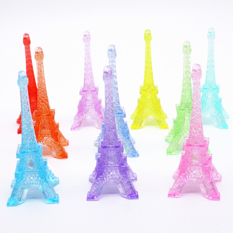 塑料仿水晶法国巴黎埃菲尔铁塔幼儿园儿童饰品摆件拍照摄影小道具