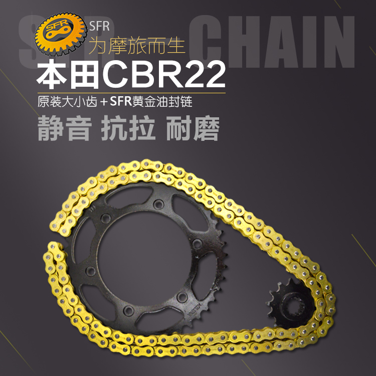 适用于本田CBR250 MC22期黄蜂VTR250链轮套链盘大小齿轮520链条