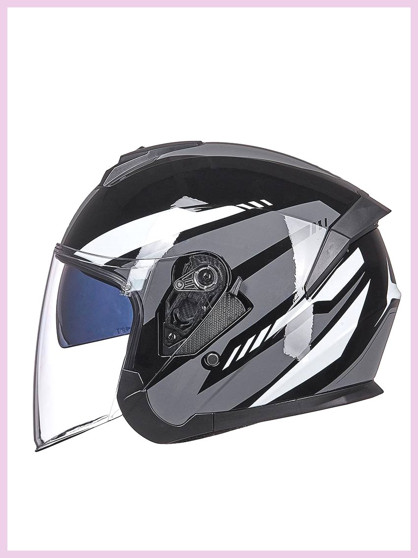 摩托车头盔男女冬季半盔四季通用双镜半覆式复古电瓶3C安全帽