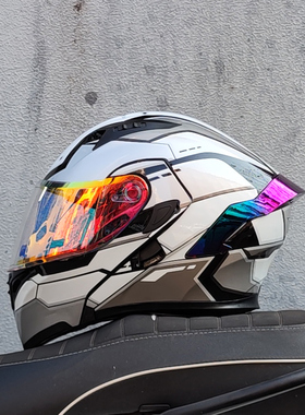 新国标3C双镜片揭面盔ORZ摩托车头盔四季蓝牙全盔夏季个性尾翼