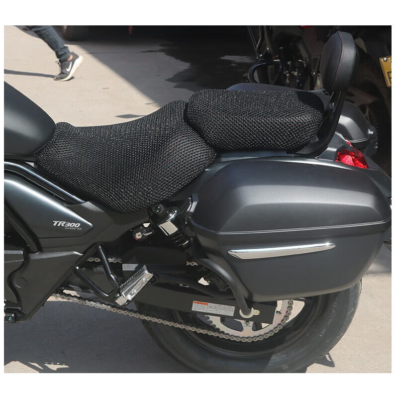 适用于豪爵TR300隔热坐垫套TR150E透气座垫套摩托车蜂窝网套TR30|