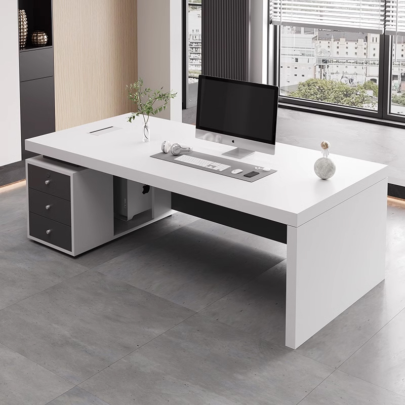 办公桌老板桌轻奢高级感桌椅组合简约现代经理桌办公室单人电脑桌