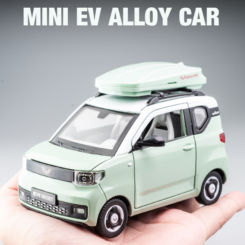 五菱宏光MINIEV合金车模仿真汽车模型摆件迷你金属小车儿童玩具车