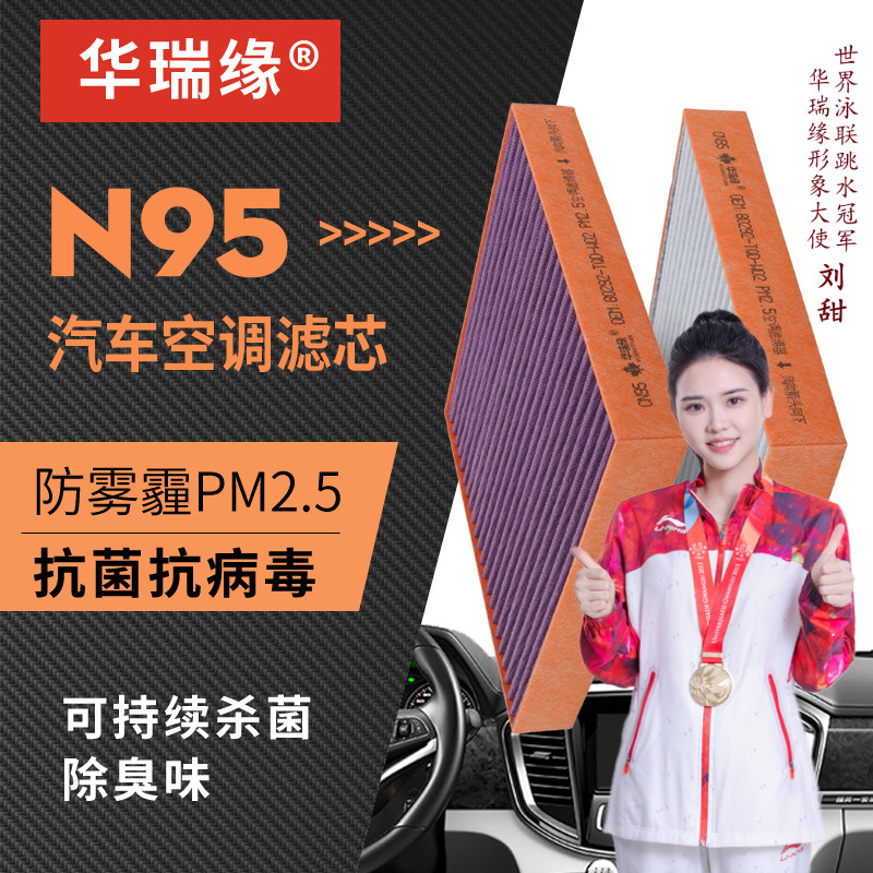 N95适配宝马 进口GT550i/M5 三厢空调滤芯 4.4T 原厂空调滤清器格