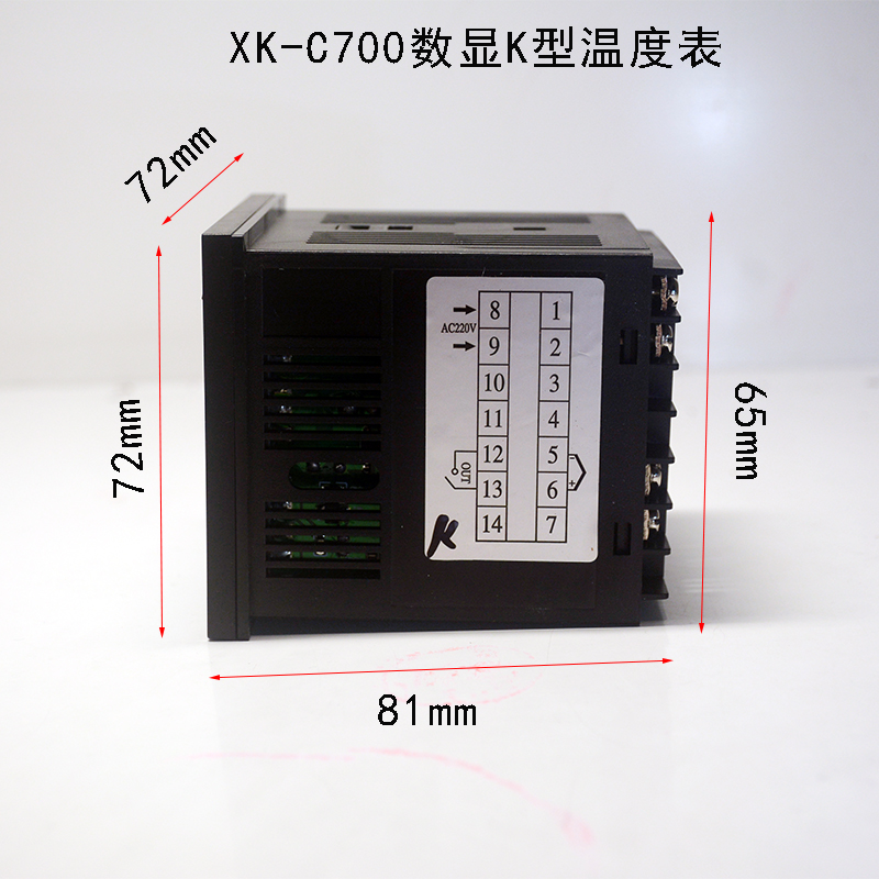 XK-C700封口机数显温度表770温控器400度智能温度900显示调节仪