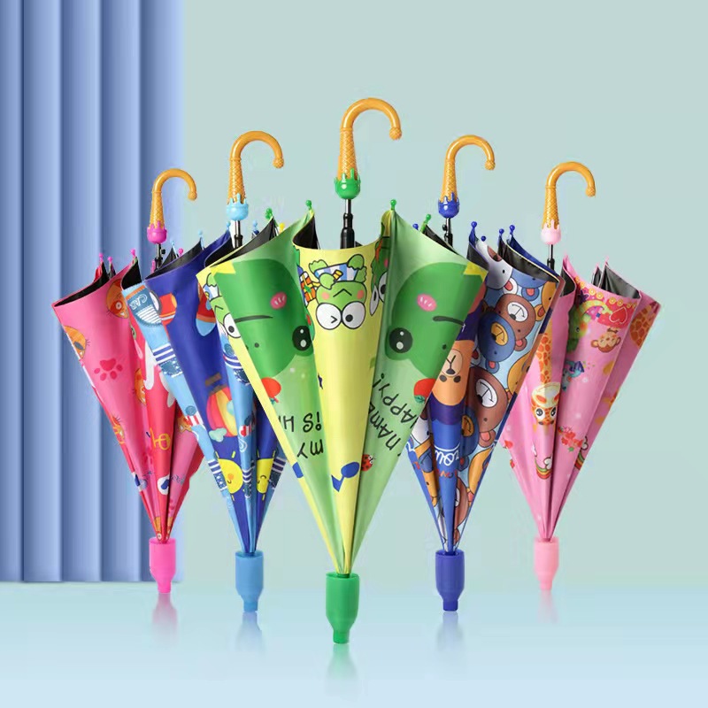 儿童伞 防晒遮阳伞 学生自动直柄伞 创意卡通伞 晴雨两用太阳伞