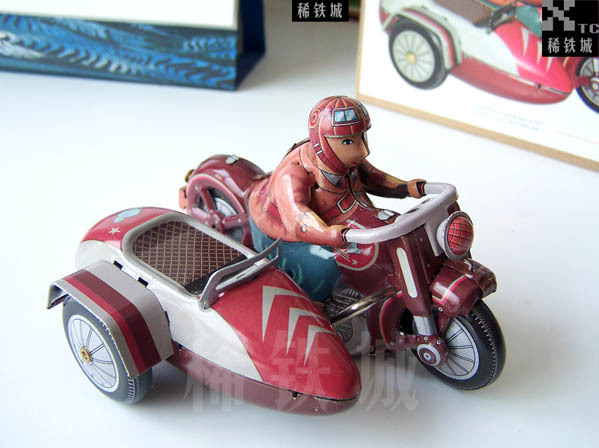 稀铁城-80年代 复古发条铁皮玩具专卖 怀旧收藏 三轮车 摩托车