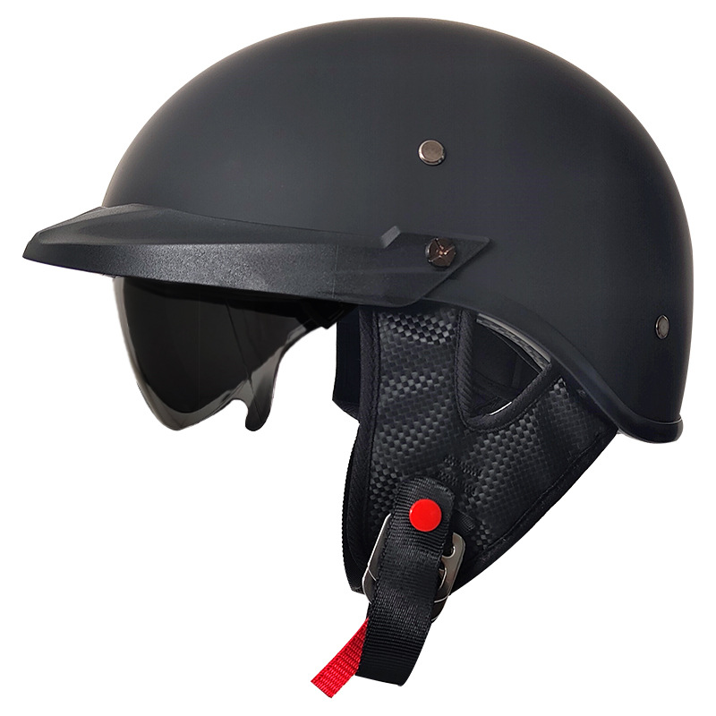3C/DOT认证摩托车头盔男女轻便半盔夏太子踏板机车带内镜安全帽