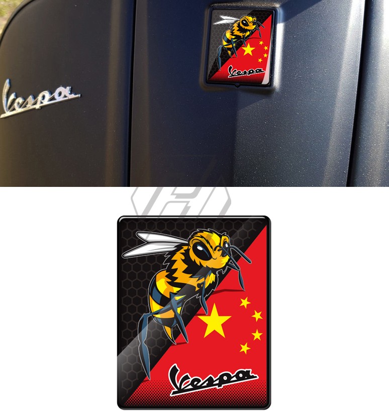 比亚乔VESPA贴纸 GTS300 GTV125 200 250水晶胶车头标 车贴 贴花
