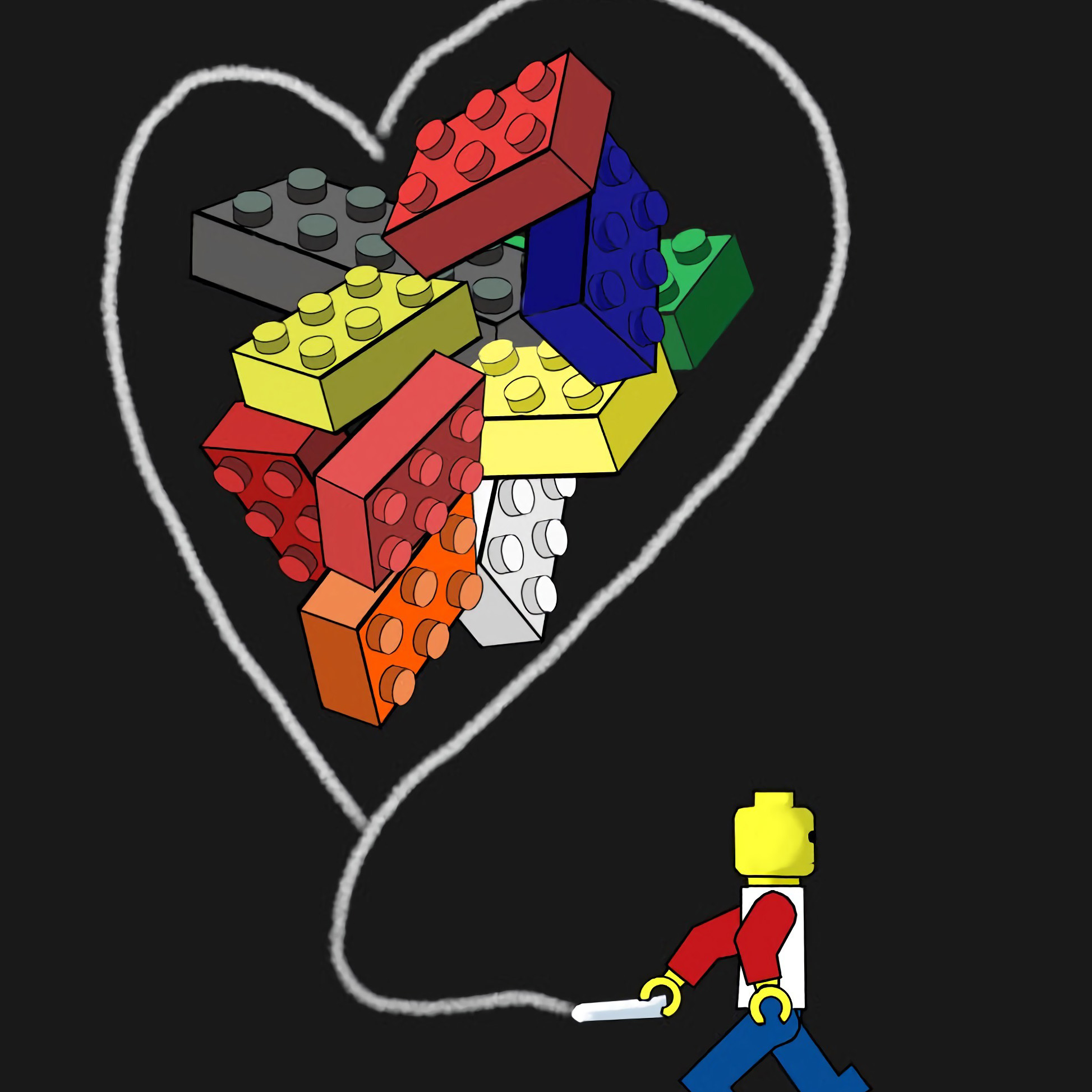 LEGO乐高积木logo小人仔太空男女亲子棉短袖T恤幻影忍者城市乐园