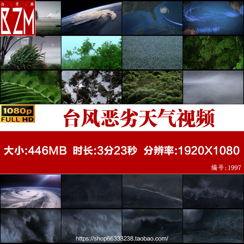 台风中心暴风雨恶劣天气暴雨闪电打雷下雨自然灾难镜头视频素材