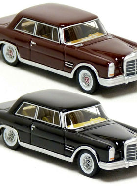 BOS 1 87玩具车Benz W100奔驰普尔曼加长版轿车HO模型摆件收藏