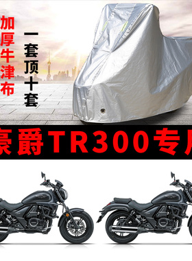 豪爵TR300摩托车专用防雨防晒加厚遮阳防尘牛津布车衣车罩车套