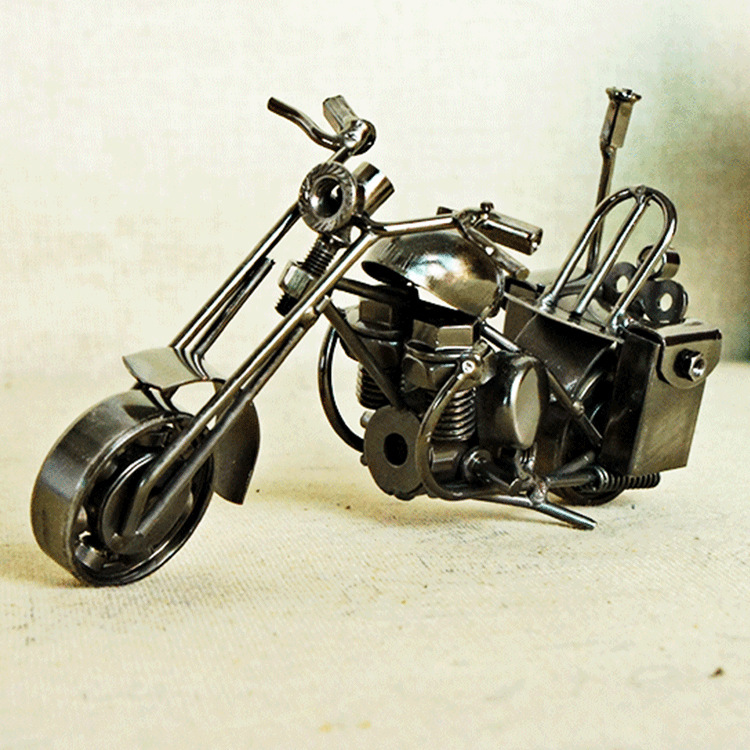 精品店备产品金属纯手工打造金属摩托车模型摆件家居装饰品 M40