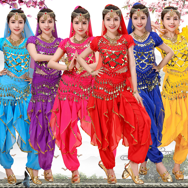 大码肚皮舞练功服2021新款印度舞蹈服装成人女新疆舞民族舞演出服