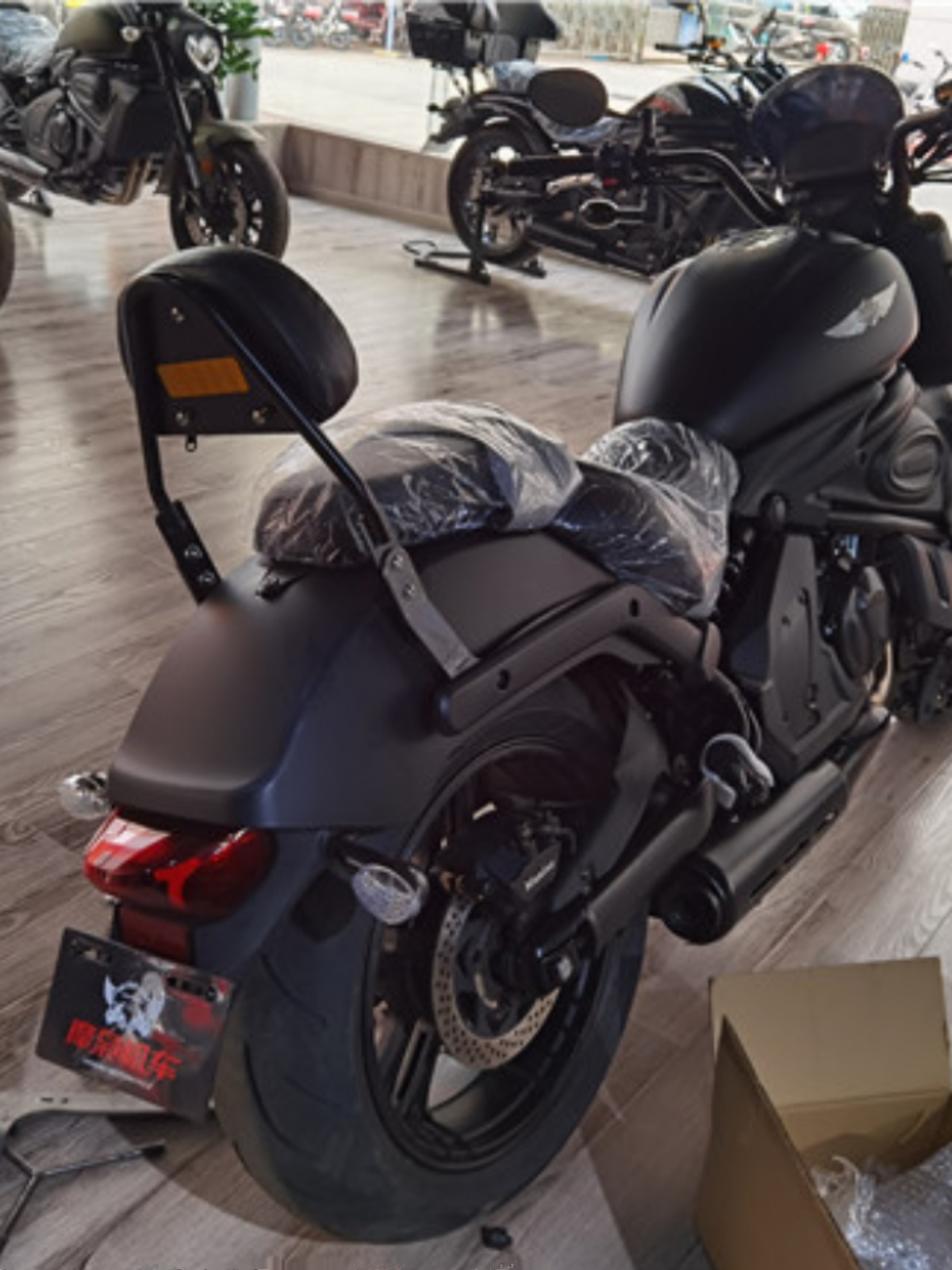 新品适用适用摩枭500MS摩托车专用改装加高矮靠背后货架尾架配件