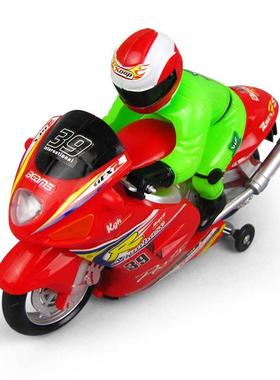 极速迷你摩托车玩具惯性回力竞速赛车儿童耐摔玩具口袋摩托车模型