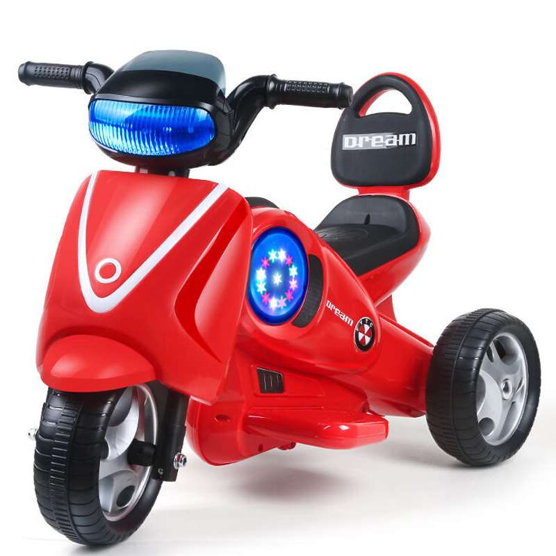 正品儿童电动摩托车宝宝三轮车充电玩具车可坐人小男女孩3-6岁童