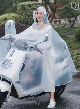 雨衣电动车电瓶车雨天神器摩托车防暴雨透明雨披成人单人女款专用