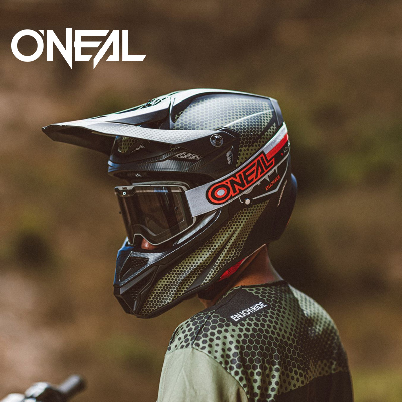 2022款美国ONEAL越野头盔风镜摩托车防雾镜片防灰尘护目镜近视镜